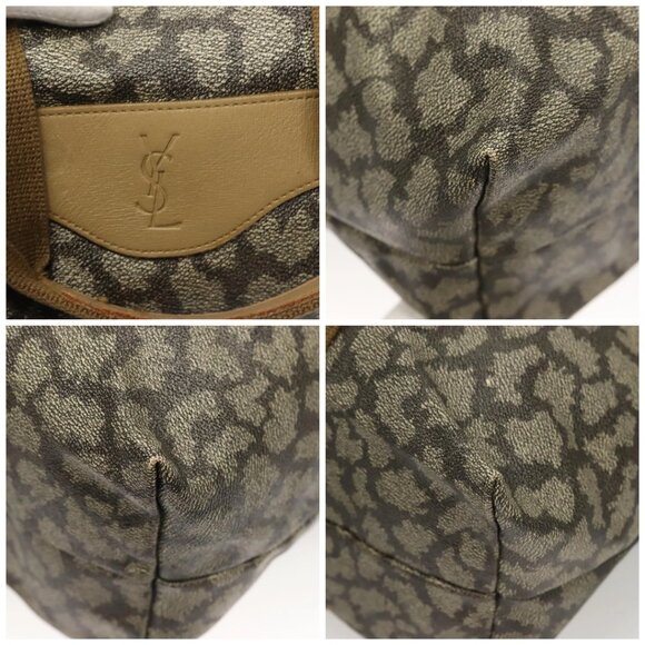 SAINT LAURENT Boston Bag PVC Canvas Gray - Picture 12 of 15